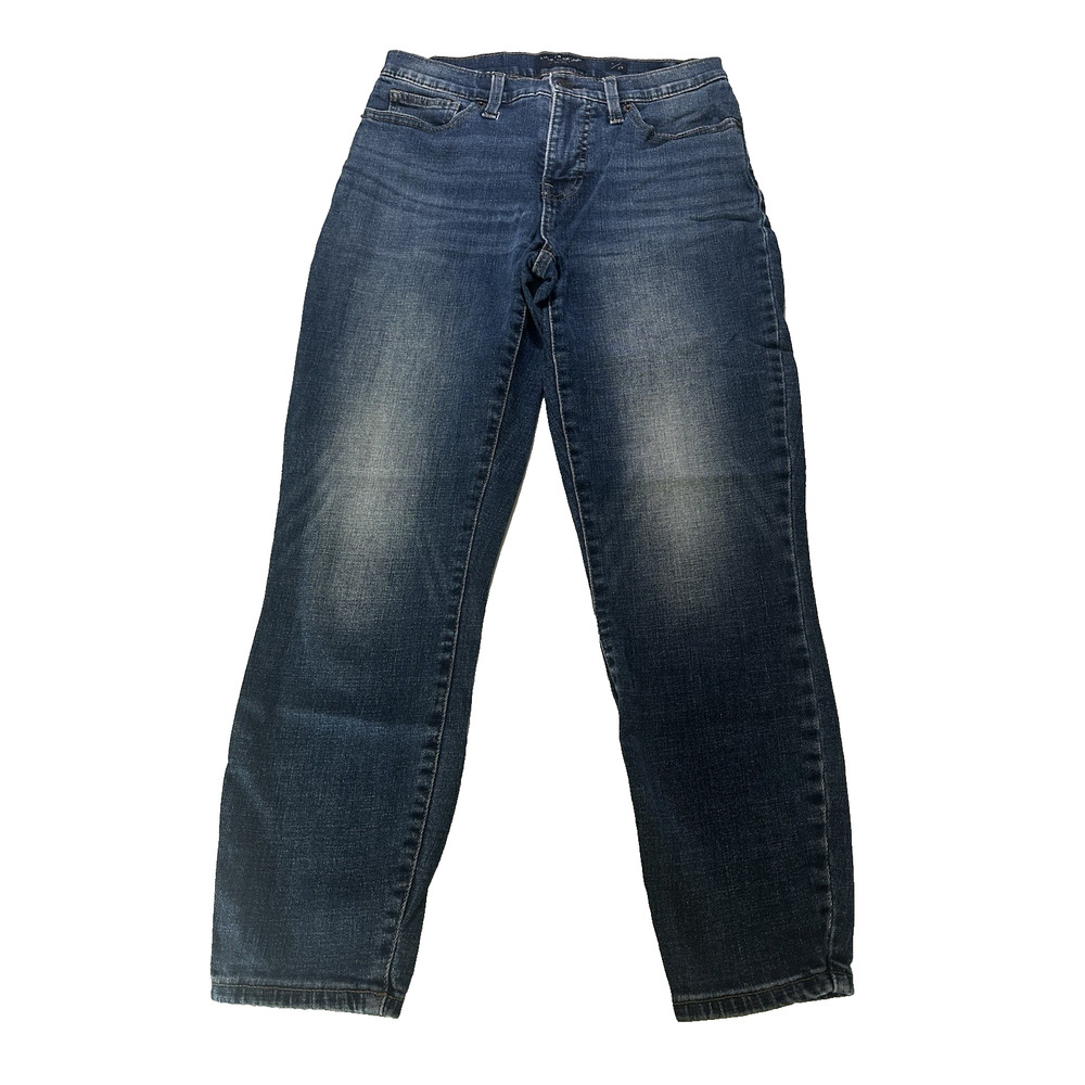 Lucky Brand Jeans Mid Rise Crop AVA 6/28 Blue Skinny Normcore Streetwear
